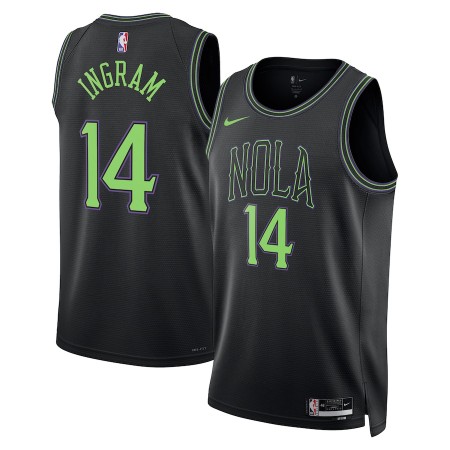Camiseta Hombre NBA New Orleans Pelicans Brandon Ingram 2023-24 Nike City Edition Azul Swingman